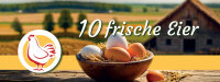 1500 Etiketten f&uuml;r 10er Eierschachteln mit frische...